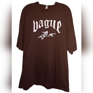 Vague Studio Men's Cotton T-shirt Dark Brown Size XL Made in USA